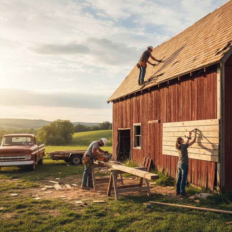 Barn Siding Installation detail